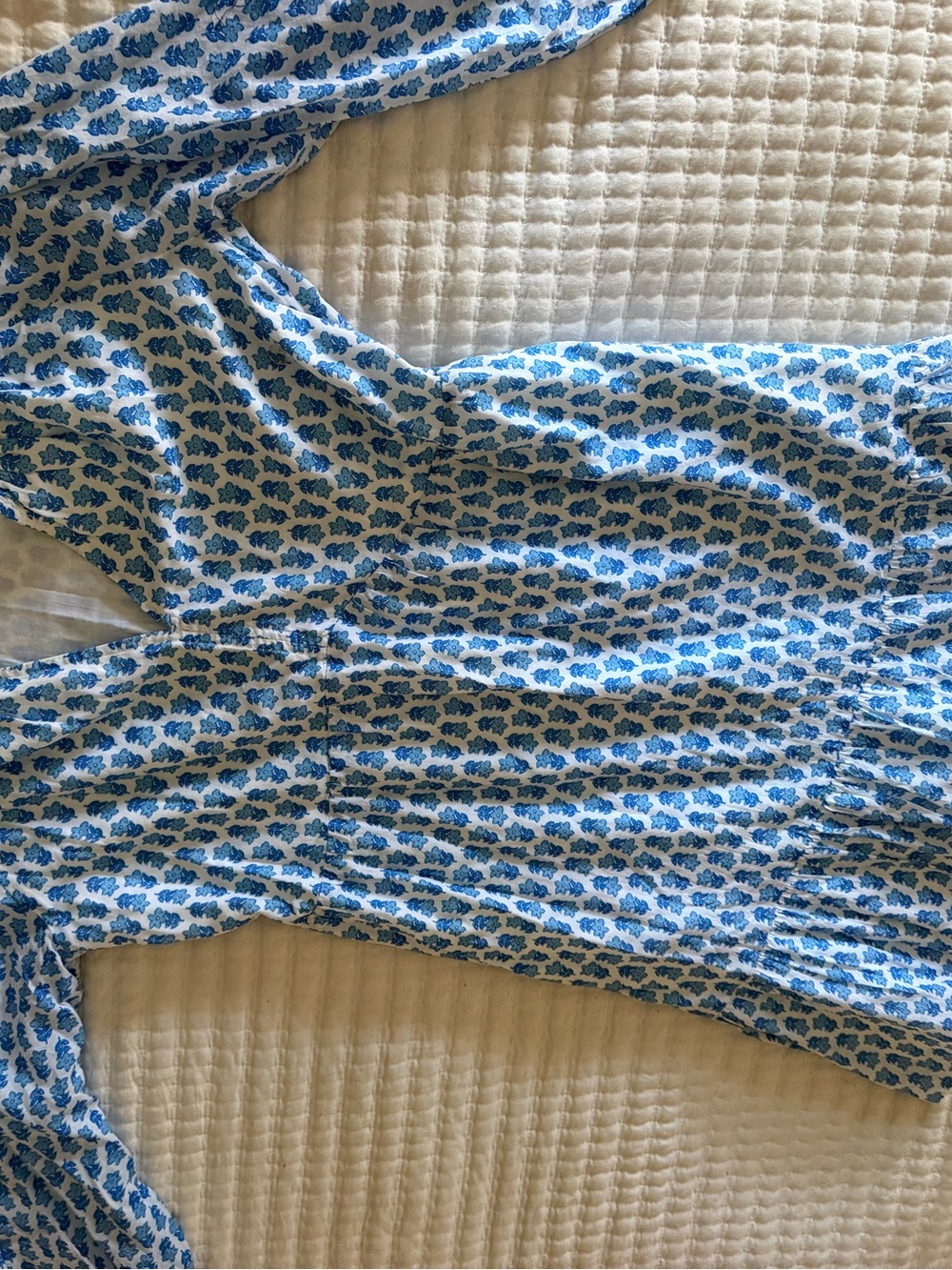 Vineyard Vines Blue Floral Maxi Skirt